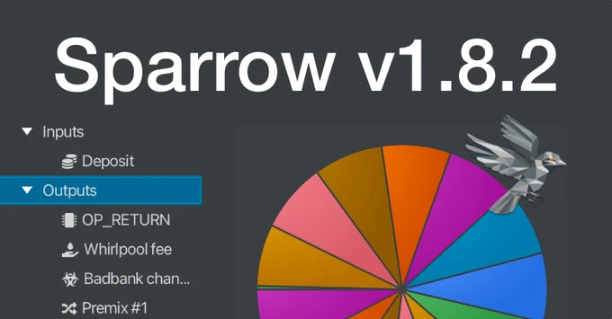Sparrow Bitcoin Wallet Release 1.8.2