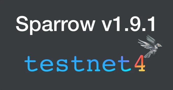 Sparrow Wallet 1.9.1 - testnet4