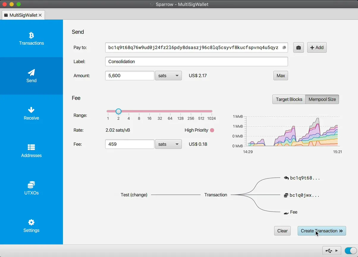 스패로우 비트코인 지갑 - Sparrow Wallet